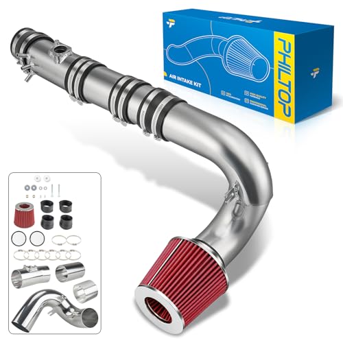PHILTOP Cold Air Intake Kit for RX-8 2004 2005 2006 2007 2008 2009 2010 2011 (Red)