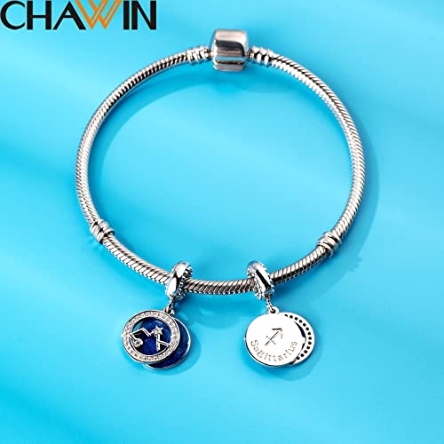 Sagittarius Zodiac Sign Charms For Pandora Charm Bracelets, 925 Sterling Silver Necklace Pendant, 12 Constellation/Horoscope Star Dangle Birthstone Bead, Birthday Gift Women/Men/Girls/Boys. #TOP2