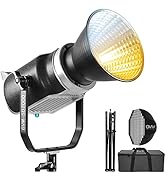 GVM 200W videolamp, continue verlichting voor fotografie met softbox en Bowens Moun...