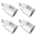 Produktbild WLAN Smart Steckdose 4er Pack Smart Home Fernbedienbar mit Sprachsteuerung Timer Verbrauchsmessung Funktionieren mit Google Home Alexa und IFTTT von ELEHOT