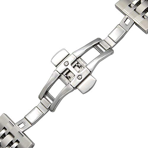 Bracelet de montre interchangeable acier inoxydable 22mm à fixation rapide - 4