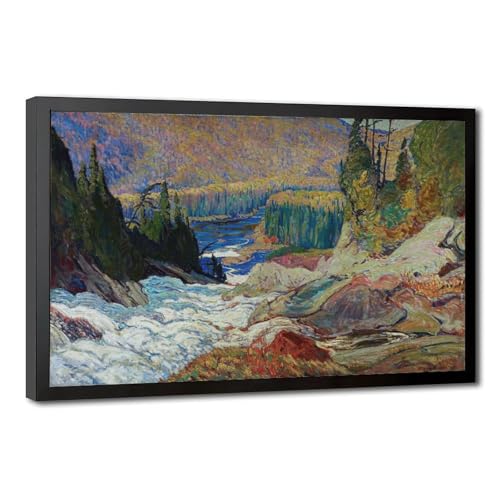 Toile chutes du fleuve Montréal J.E.H. Macdonald cadre suspendu