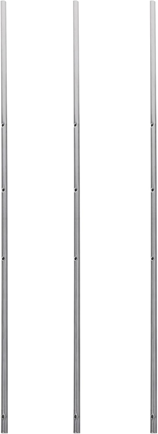 HANABASS Foosball Table Operation Poles 3-Pack 15.15 Inch Metal Replacement Rods for Table Soccer Accessories and Football Machine Repair