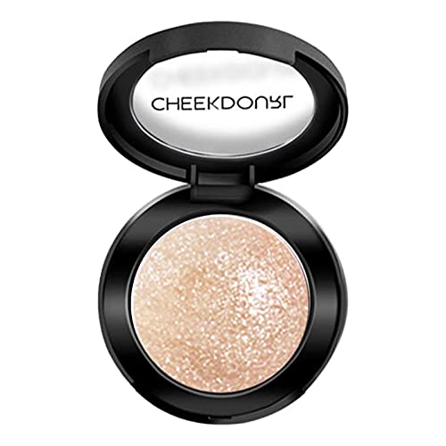 Qingday Lluminateur De Teint, Highlighter Poudre, Enlumineur Poudre, Surligneur De Maquillage, Maquillage Visage Glitter Highlight, Poudre pour Le Visage Imperméable De Longue Durée Cover