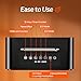 Feculs Electric Fireplace Heater, 3-in-1 Portable Fireplace Heaters for Indoor Use, 750/1500W Space Heater Indoor, 3D Flame, 3 Modes Fan & 12 Hours-Timer, Space Heater with Remote Timer
