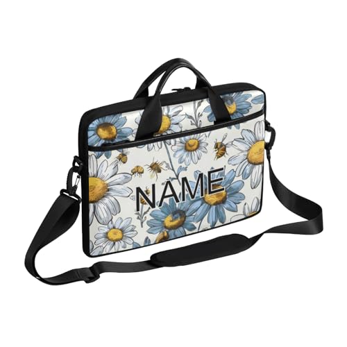 Custom Laptop Bag with Name Personalized 15 Inch Shoulder Computer Bag