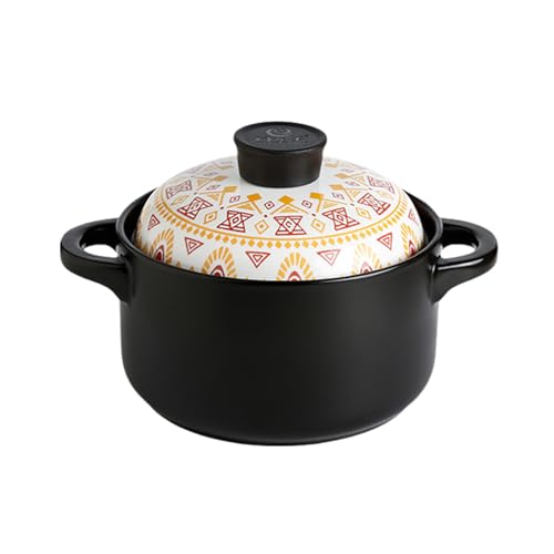 Cocotte de 2,5 L avec couvercle petite marmite argile soupe