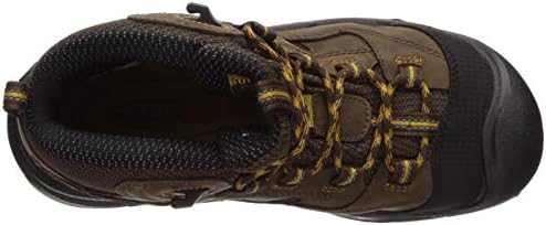 KEEN Utility Men's Braddock Mid Steel Toe Waterproof Work Shoe, Cascade Brown/Tawny Olive, 12 Wide US | Image 4