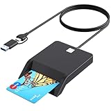 【最新型】icカードリーダー マイナンバーカード対応 USB-A＆Type-C 接触型 カードリーダー 設置不要 自宅で確定申告 国税電子申告 納税システム e-Tax対応マイナンバーカード ICチップ付いた住民基本台帳カード マイナンバーカード/キャッシュカード その他対応 Windows11/10/8/7/Vista/macOS 10.16以降 日本語説明書付き