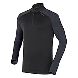 odlo fleecepullover kinder  ODLO STRETCH FLEECE 2014 Herren Fleece Pullover Underlayer 2nd Layer WARM 292292(XXL,60056 BLACK - schwarz, grau)