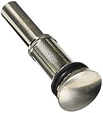 Glacier Bay 3 in. Brass Decorative Umbrella Drain in Brushed Nickel