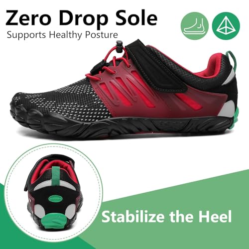 Image of SAGUARO Womens Mens Barefoot Shoes Minimalist Trail Runner Wide Toe Box Zero Drop Outdoor Cross Training Shoe