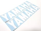 yamaha r1 weiß  2X Yamaha Aufkleber Sticker Weiss Aerox BWS Slider Neos R1 R6 DT MX XS #45