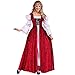Forum Novelties Women's Medieval Lace-Up Costume Gown, Red, Standard