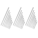 Cabilock Windspielrohr Hängedekorationen 8mm Durchmesser 32 Stück aus Aluminium Selbstgemacht Bastelmaterial Handfertigkeit für Garten und Outdoor für Anfänger und Kreative