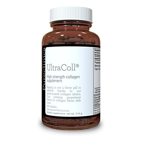 UltraColl Marine Collagen 1000mg x 180 tablets (3 months supply). The only patented anti-aging collagen types I, II, III, and VII Cover
