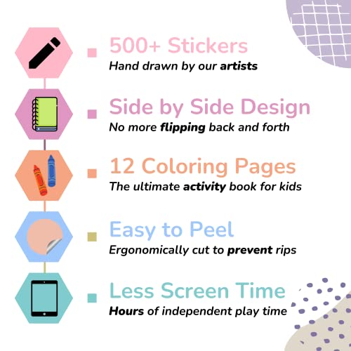 Cupkin SB-WONDERLAND Christmas Sticker + Coloring Book For Kids (500+ Holiday Stickers & 12 Scenes) Fun Side thumb #1