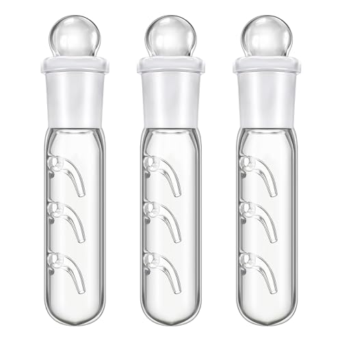 BDHYYM 3 Stück Planarienfalle, 3 Loch Glas Transparent Planaria Trap, Schneckenfalle für Fangen von Planarien, Schnecken, Blutegeln im Aquarium