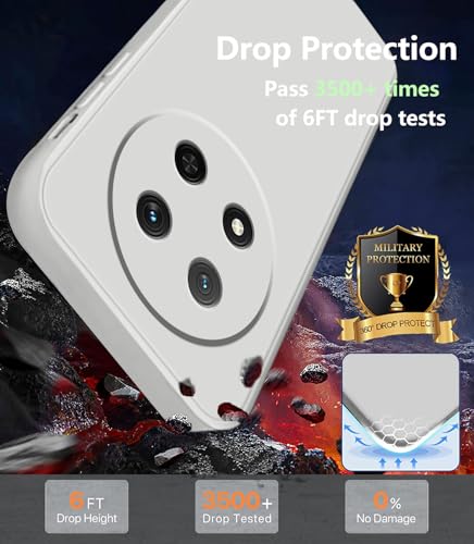 Coque Honor Magic 7 Lite protection blanche fine anti-rayures antichoc - 3