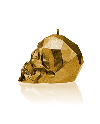 Candellana Candles 5902841362529 Small Skull Candellana Candle, Gold #TOP2