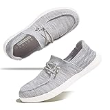 BELOS Women's Rhinestone Lace Up Loafers Shoes Comfortable Slip On Mesh Knit Walking Shoes Fashion L