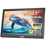 Haut-parleurs intégrés et support réglable : doté de deux haut-parleurs intégrés et d'un support réglable qui s'incline de (0 à 90°), ce petit moniteur HDMI est conçu pour une utilisation pratique où que vous soyez. Il prend également en charge le montage VESA avec un trou de support de 75 x 75 mm (support VESA non inclus).