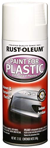 Rust-Oleum Automotive 248650 12-Ounce Paint for Plastic Spray, Gloss White