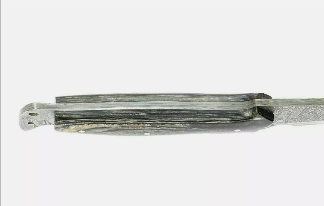 Empire - 30 Inch Long Handmade Damascus Steel Full Tang Hunting Sword With Sheath - Pakka Wood Grip - Sharpe Edges - Hunting Sword - Hand Forged Iberian Sword - Best Gift For Him - Anniversary Gift