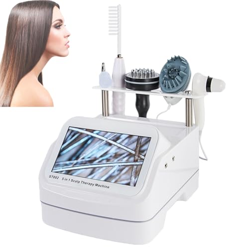 Multifunction Hair Care Machine Hair Analyzer | Hair Follicle Oil And Moisture Tester with 10 Inch HD Lenses | 200X Lens Scalp Health Detection for Home Salon Beauty Salon (White)