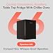Cookology 67L Tabletop Mini Fridge - Adjustable Legs - Black