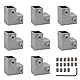 8 Stück Vierkantrohr Verbindungsstück aus Aluminiumlegierung L-förmige 2-Wege Vierkantrohr für 25x25mm Rohranschluss
