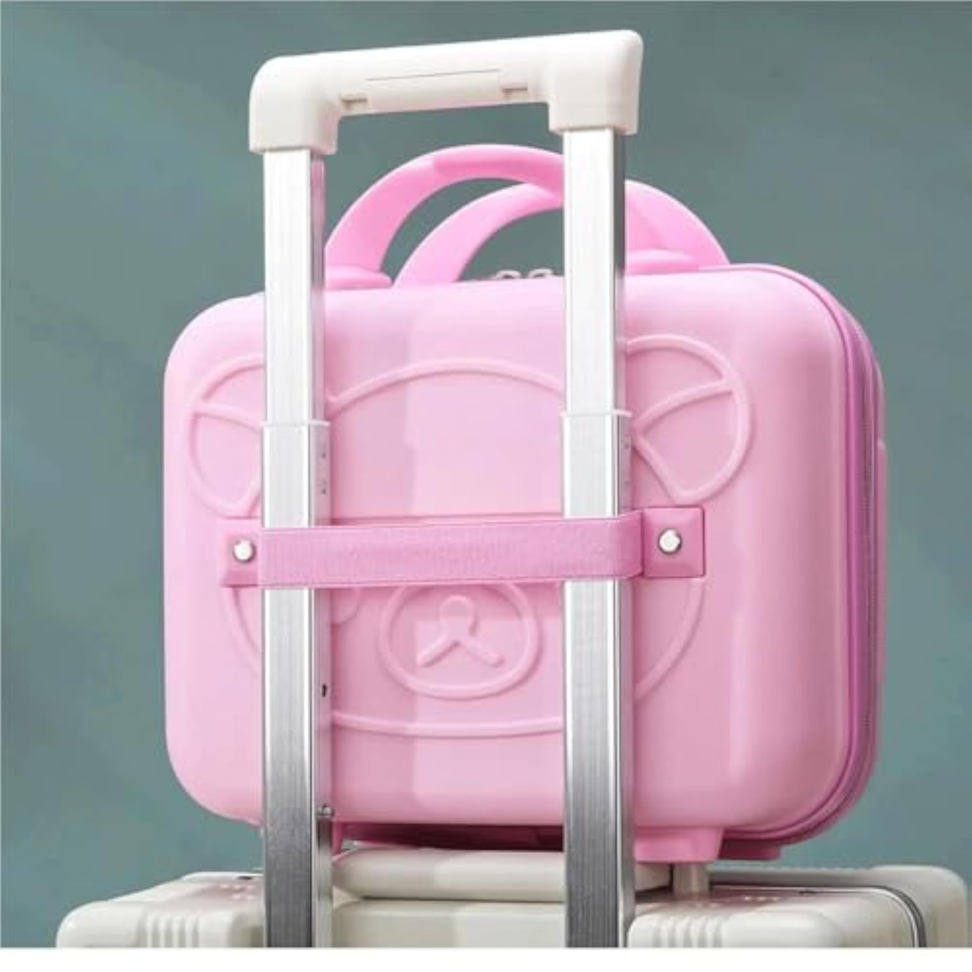 Mini Suitcase Vanity Bag for Travel, Cosmetic Organizer