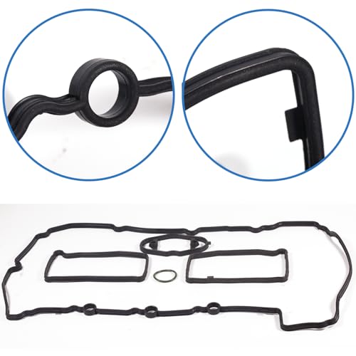 Image of 11127588418 for BMW 228i 320i 328i 528i xDrive X3 X5 X1 Z4 2.0 Cylinder Head Valve Cover Gasket Seal 2012 2013 2014 2015 2016 2017 2018 12 13 14 15 16 17 18 L4 BMW N20B20A 2.0L