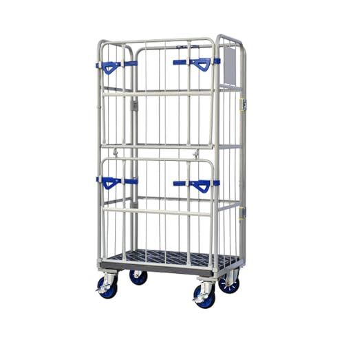 ���R�[�p���b�g(Wakopallet) �J�[�S�v���X�^ ���v���X�`�b�N�^�C�v �_�u���Q�[�g�t�� �x�[�W�� W1100×D800×H1700mm WKP-1180WG