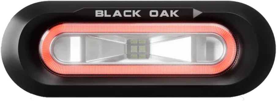 LPS-FR - Aftermarket Replacement Black Oak Low Pro Flush - Black Housing - Red LED Compatible with Black Oak LED