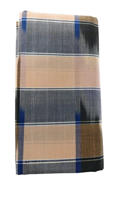 Men's Top Handloom Pure Cotton Unstitched Lungi 2.10mtr(Kattari)