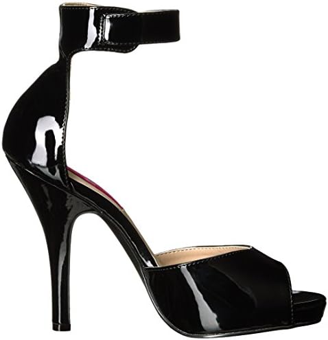 Pleaser Pink Label Women's Eve02/b Platform Dress Sandal, Black Patent, 16 M US | Image 5