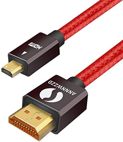 ANNNWZZD Micro HDMI to HDMI Cable,4K 60Hz Micro HDMI Type D Cord (10ft/10FT)