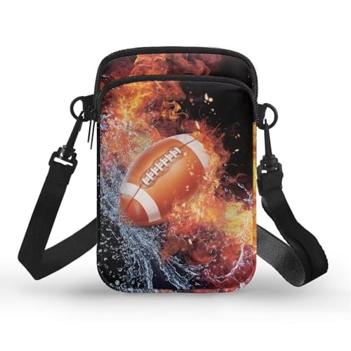 Mens Shoulder Sling Bag 2 Layer Shoulder Bag Zipper Messenger Pouch