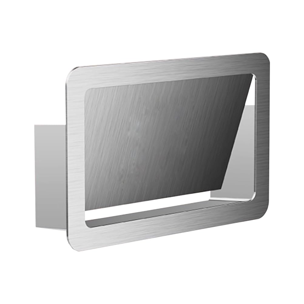 Wall Mounted Garbage Can Lid, Built-in Side Opening Waste Bin Cove, 304 Stainless Steel Flap Trash Chute for Cabinet Door Bathroom Bedroom Office,Silver,Style C