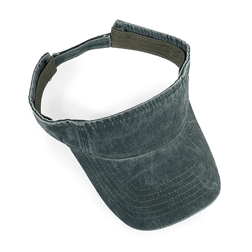 Image of HH HOFNEN Sports Sun Visor Hats Cotton Twill Ball Adjustable Sun Caps for Men Women