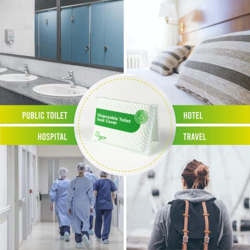 Lac 60 Toilet Seat Covers Disposable Flushable | Portable Toilet Seat Cover For Adult And Kids’ Potty Training | Toilet Paper Cover | Travel Essential Accessories For Public Restrooms Airplane Camping #TOP1