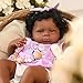 WOOROY Realistic Reborn Baby Dolls Black – 20-Inch African American Real Life Silicone Baby Doll with Soft Full Vinyl Body, Handmade Gift Toy with Doll Accessories for Kids Ages 3+