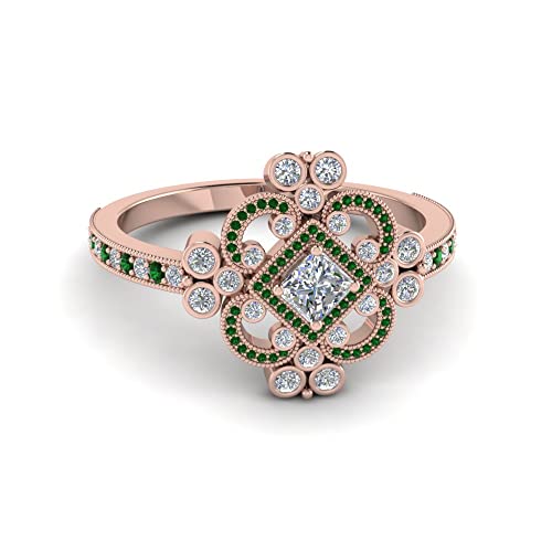 Bague vintage édouardien or rose, le cadeau idéal pour vos fiançailles