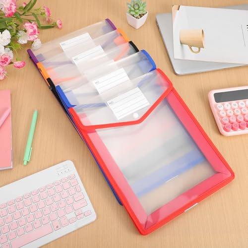Pochette porte-documents A4 extensible transparent Cabilock 5x
