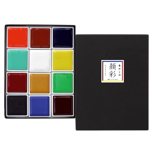 Sumi-e gansai 12 couleurs Akashiya pour vos séances d'art