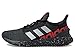adidas Men's Kaptir 2.0 Running Shoe, Black/Matte Silver/Better Scarlet, 12