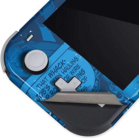 Skinit Decal Gaming Skin Compatible with Nintendo Switch Lite - Officially Licensed DC Comics Superman Logo Background Pattern Design
