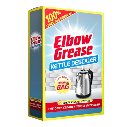 Elbow Grease Kettle Descaler - Up to 100% Limescale Removal | Suitable For All Kettles (1 Drop In Bag)