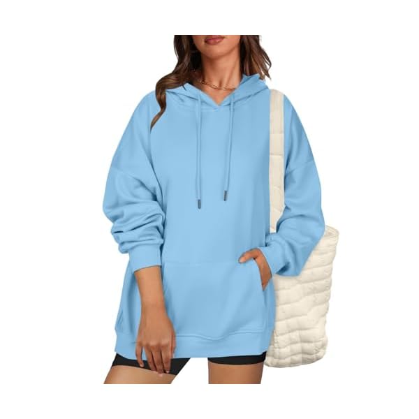 Zeagoo Womens Oversized Hoodies 2025 Fleece Sweatshirts Long Sleeve Pullover with Pocket Fall Winter Outfits Y2k Clothes - Image 3